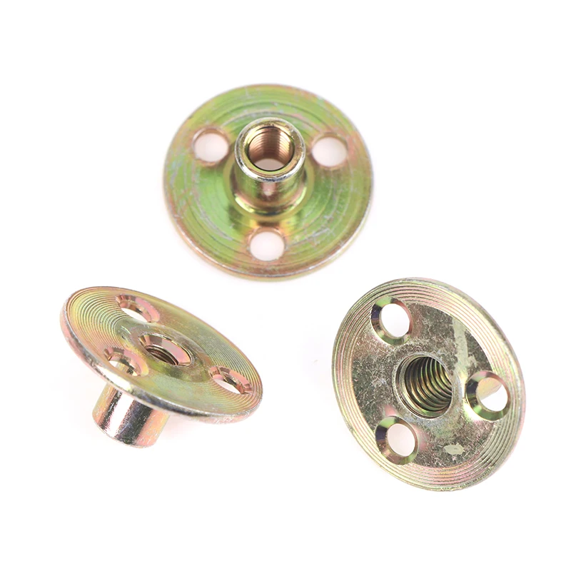 10 шт. Новый Соединительный фланец резьба из углеродистой стали M6 M8 M12 цинковая