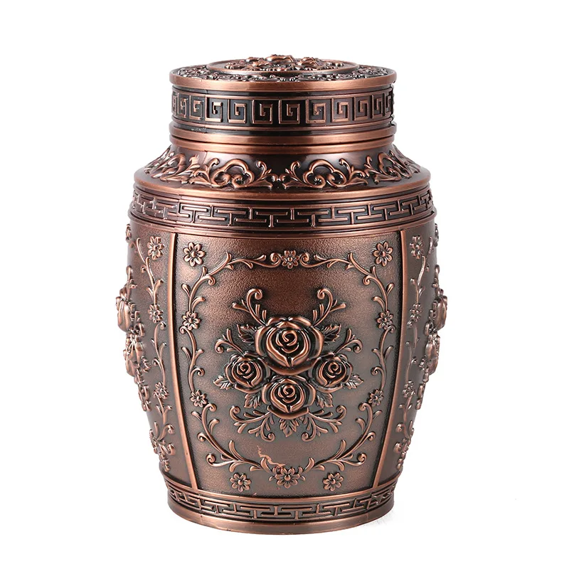 Contenedor para cenizas, caja para cenizas, urnas para cenizas humanas, recuerdo conmemorativo para mascotas, urna de cremaci&oacute;n de Metal, urna para animales peque&ntilde;os, funeraria-4