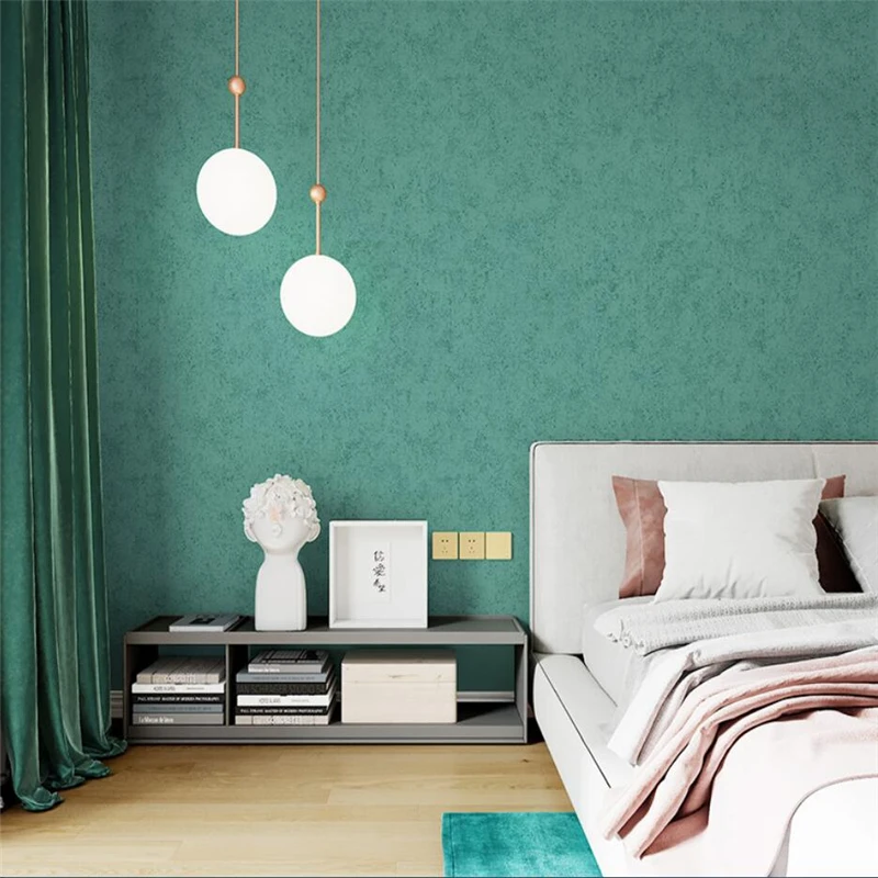 new Modern minimalist Nordic style wallpaper pure pigment color diatom mud yellow blue living room bedroom | Обустройство дома