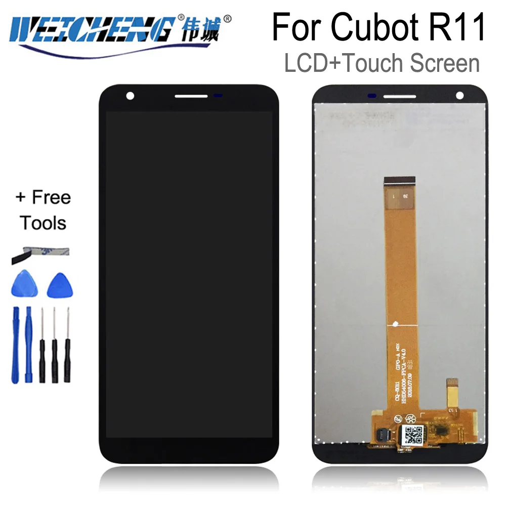 LCD Display For Cubot R11 Lcd Screen With Touch Digitizer Glass Len Sensor Replacement Repair Parts | Мобильные телефоны и