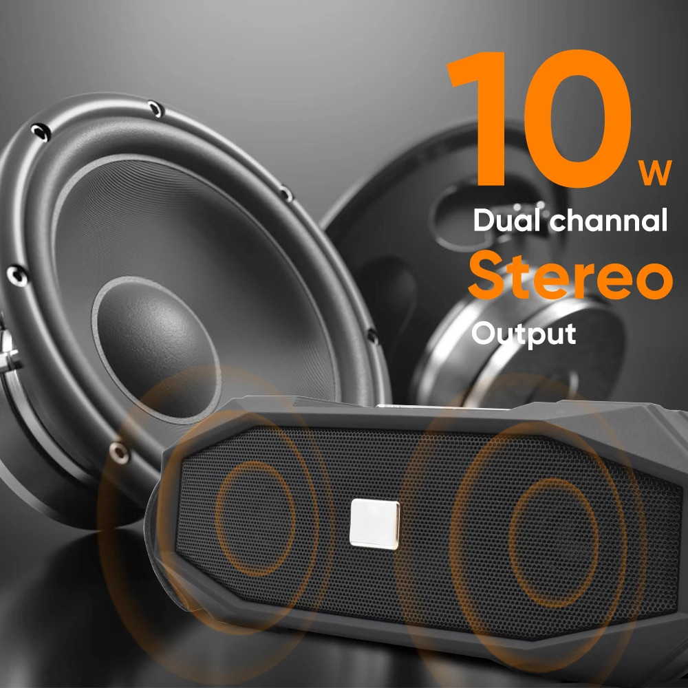 Беспроводная Bluetooth Колонка Deelife портативная стереоколонка с FM радио BT 5 0 для дома