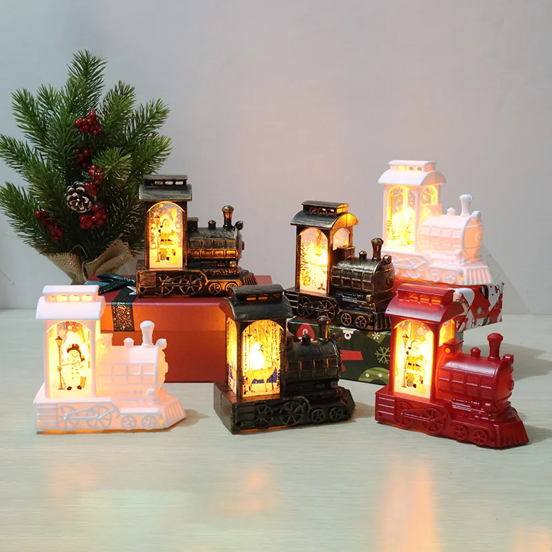 

Christmas Ornament Wind Lantern LED Luminous Santa Claus Night Light Creative Gift Christmas Party Decoration Lamp