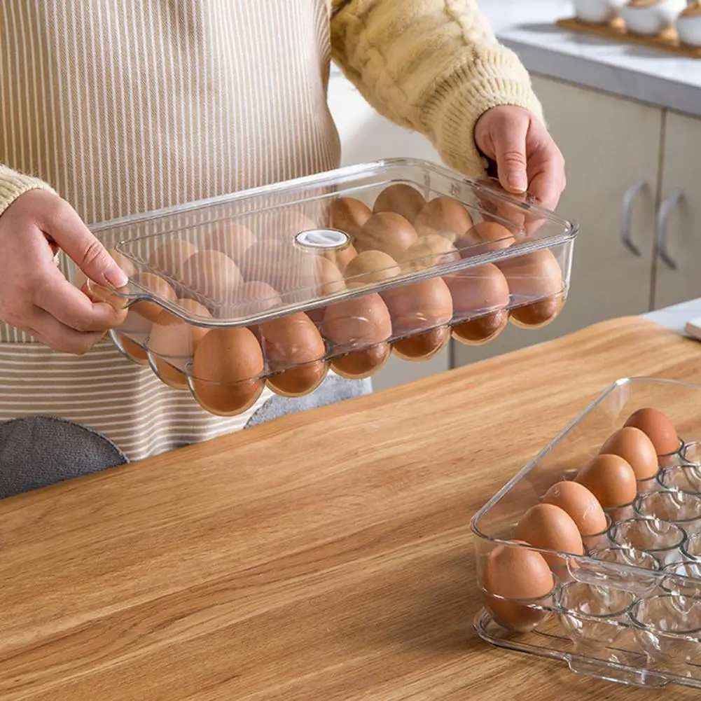 

Shockproof Space Saving Temperature Resistant Egg Storage Box for Household