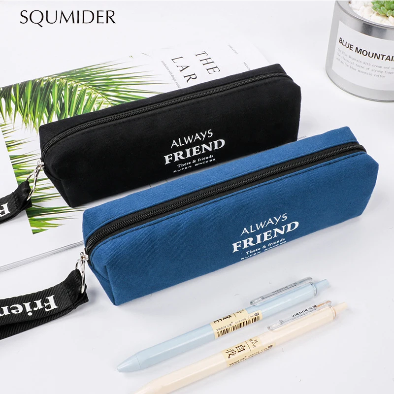 

Kawaii Pencil Case Simple Design Style Zipper Bags Pen Holders School Supplies Stationery Box for Boys or Girls Explosion