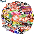 100 шт., интересные наклейки на гоночные автомобили для мотокросса, граффити, велосипедный бампер, чемодан, виниловые декоративные водонепроницаемые наклейки JDM