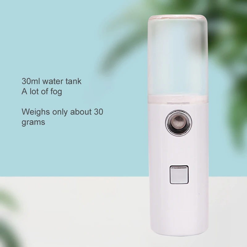 

Face Stream Beauty Spray Hand-held Water Machine Moisturizing Nano Ionic Mist Face Humidifier Sauna Facial Pore Cleansing Tool