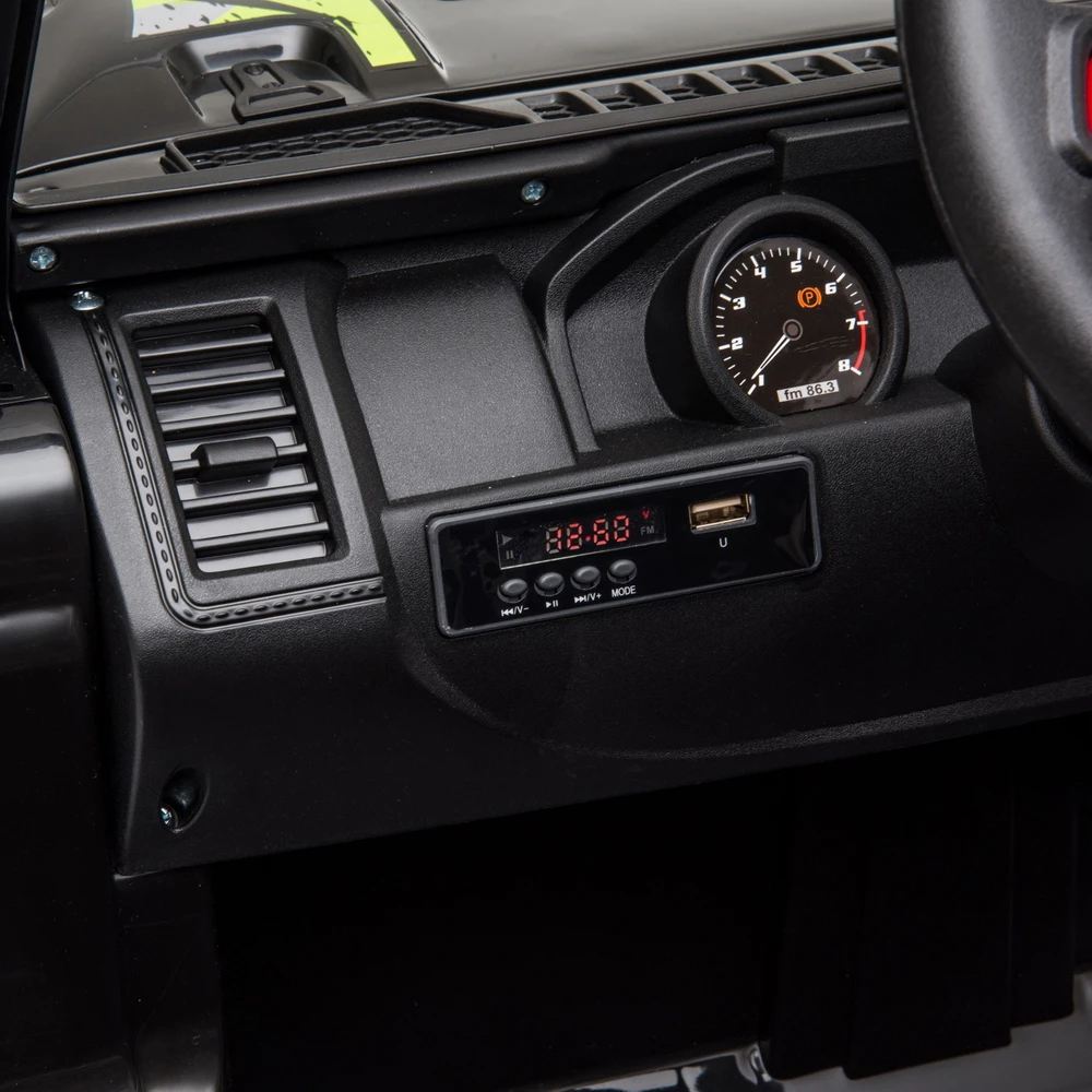 

(US) Astm-certified 3 Speed Children Indoor/Outdoor Racing Car 12V Kids Driving Car Kids' Best Gifts Dual Drive Kids Ride On Car