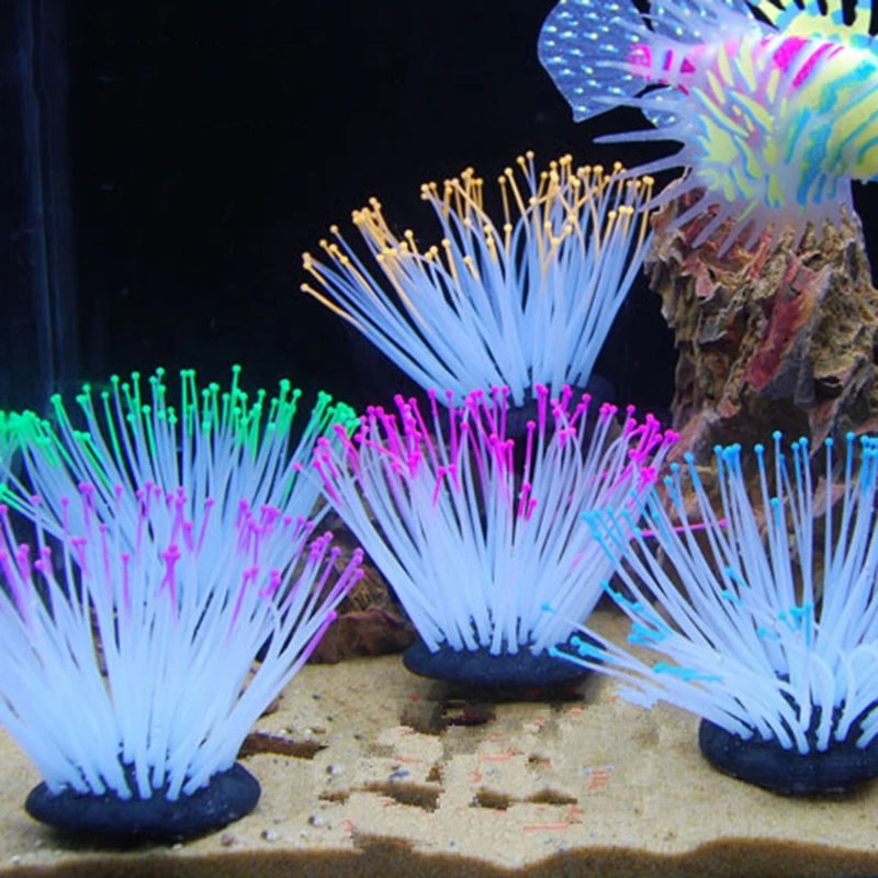 Реалистичное морское анемоновое искусственное Силиконовое Коралловое растение