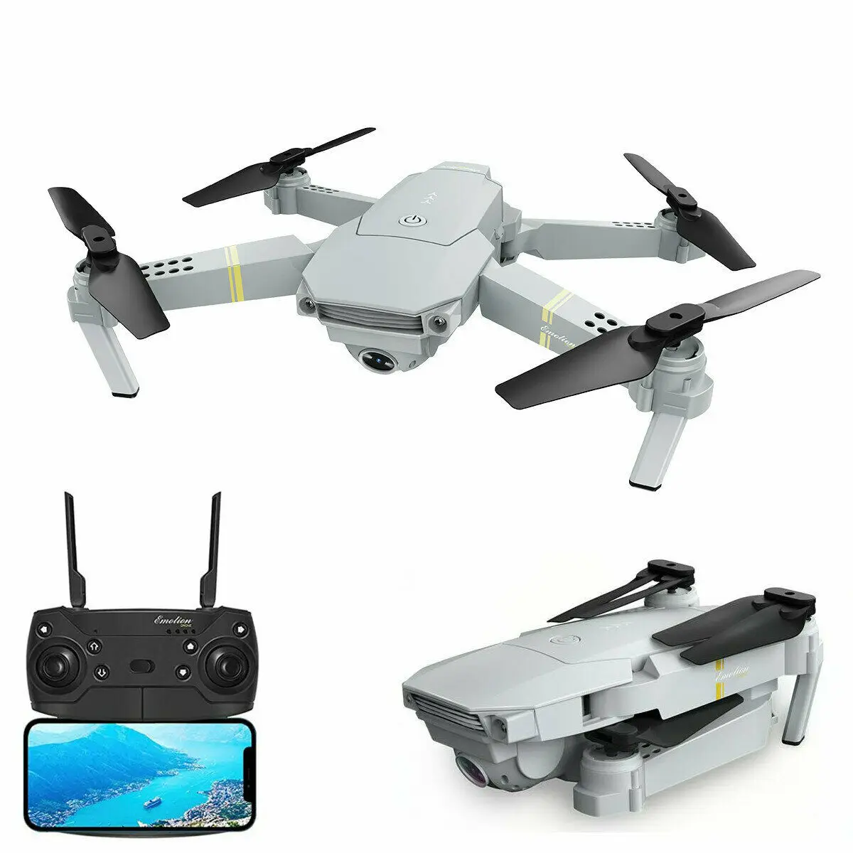 

RC Drone Quadcopter RTF Eachine E58 PRO WIFI FPV 120° FOV 1080P HD Foldable