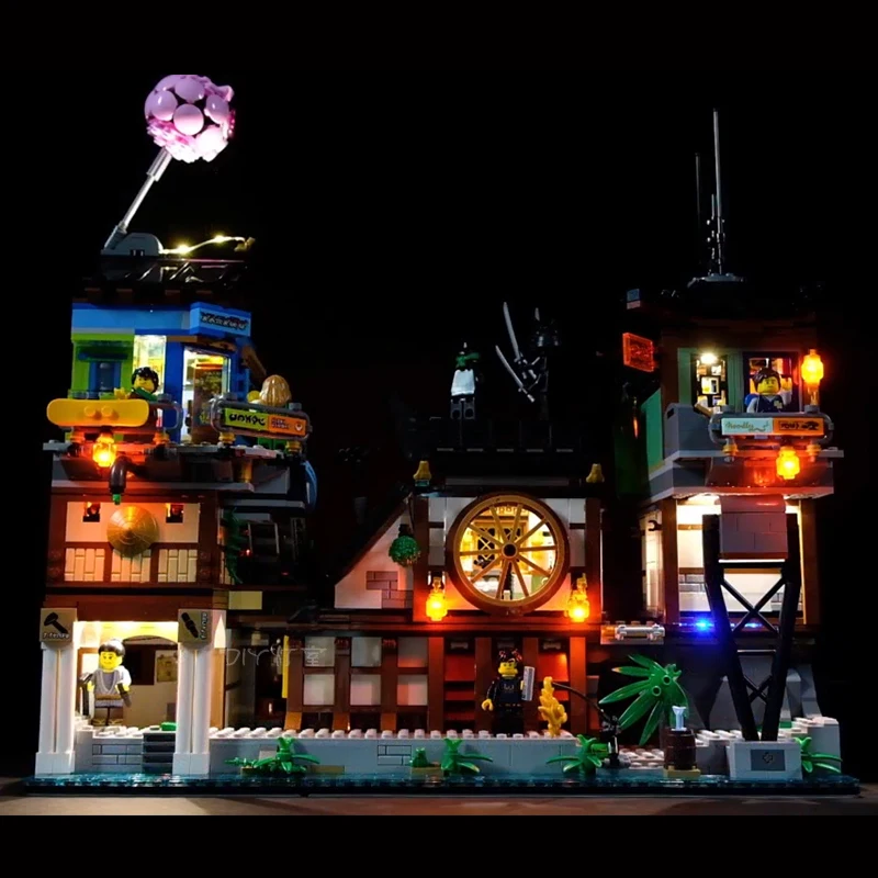 Светодиодный комплект для Lego 70657 совместимый с 06083 городскими доками ninjagoo набор