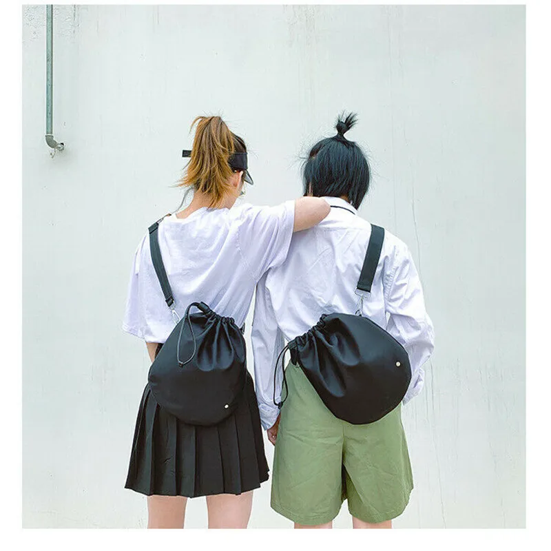 Модная сумка-мешок на шнурке Дамский мессенджер сумки через плечо для женщин 2019