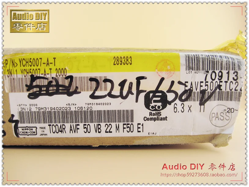 

10PCS Brand New Japan NIPPON AVF series 50V22UF 6.3X11MM audio electrolytic capacitors CHEMI-CON avf 22uF/50V NCC 22uf 50v