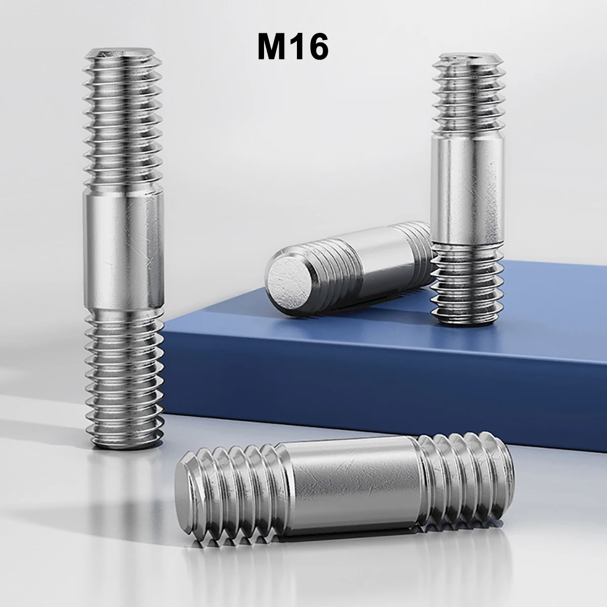 

1pcs Metric M16 Double End Thread Rod Length 45mm - 100mm 304 Stainless Steel Stud Bolts Rod Tooth Stick Dual Head Threaded Bar