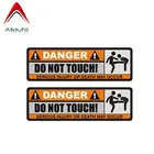 Предупреждающие автомобильные наклейки Aliauto, 2 шт., наклейки из ПВХ для Toyota,13 х4 см