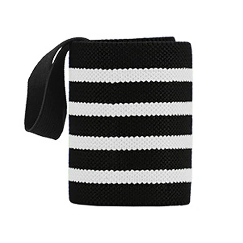 White Four Stripes ROEGADYN, для взрослых, камуфляж, поддержка запястья, скоба, Кроссфит, напульсники, для мужчин, черный, спортивный, напульсник, для тенниса, для рук, защита запястья, пара - Цвет: White Four Stripes