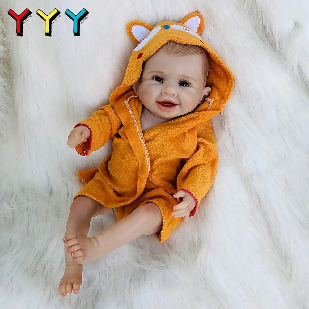 20 дюймов 50 см силиконовая кукла для всего тела мягкая кожа Reborn Детская прекрасный