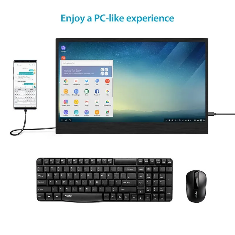 Elecrow 13 3 дюймов портативный USB-C монитор HDMI сенсорный ЖК-Дисплей 1920*1080P 9 мм панель IPS
