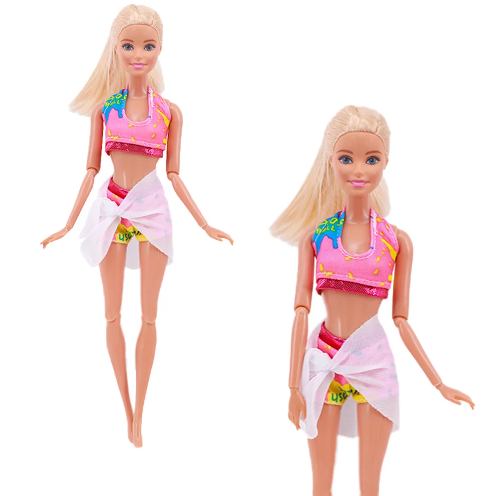 Одежда для Барби купальник бикини сцена серфинга с древесным углем модный стиль