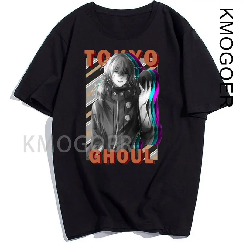 

Japanese Anime T-shirt Kawaii Tokyo Ghoul Cotton T Shirt Women Summer Tops Cartoon Summer T-shirt Crew Neck Tees Harajuku