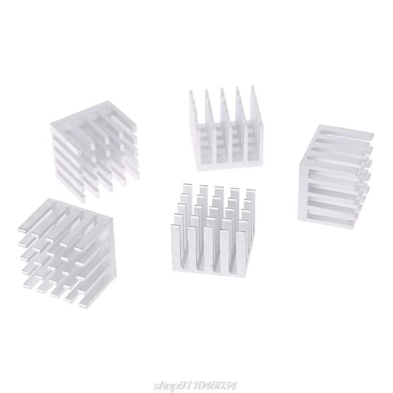

5 Pcs/Set 20*20*16mm Aluminum Heatsink Block Computer Electronic Chip Cooling A07 21 Dropshipping