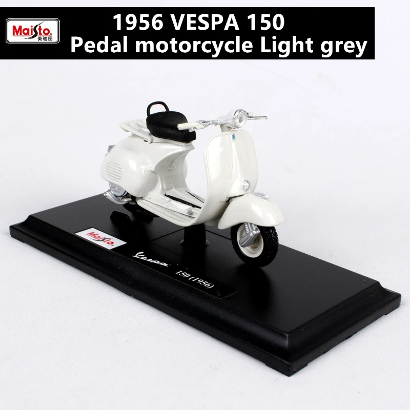 1956 Maisto 1:18 12 стилей Piaggio скутер сплав модель Vespa Мотоцикл Vespa модель Римский праздник коллекционные подарки - Цвет: 1956