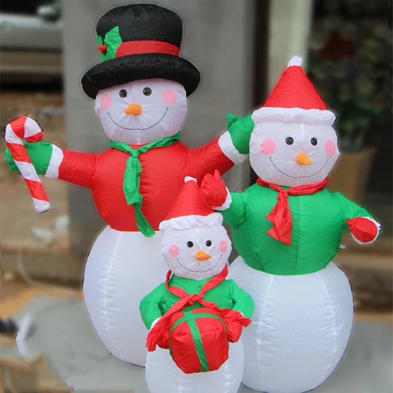 Надувной Рождественский Декор гигантский надувной снеговик семейный милый