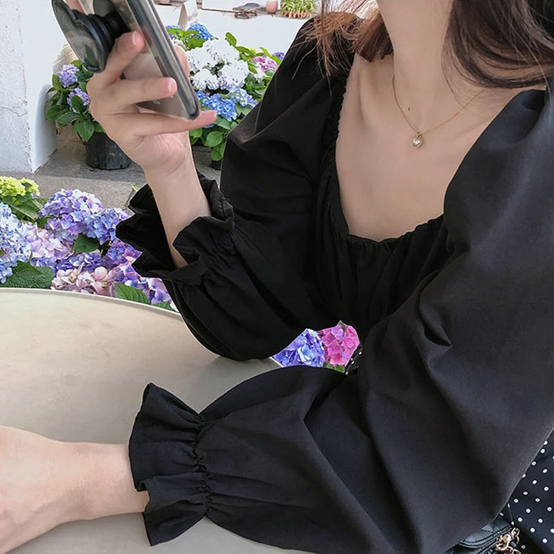 Блузка женская облегающая однотонная дизайнерский пикантный укороченный топ с