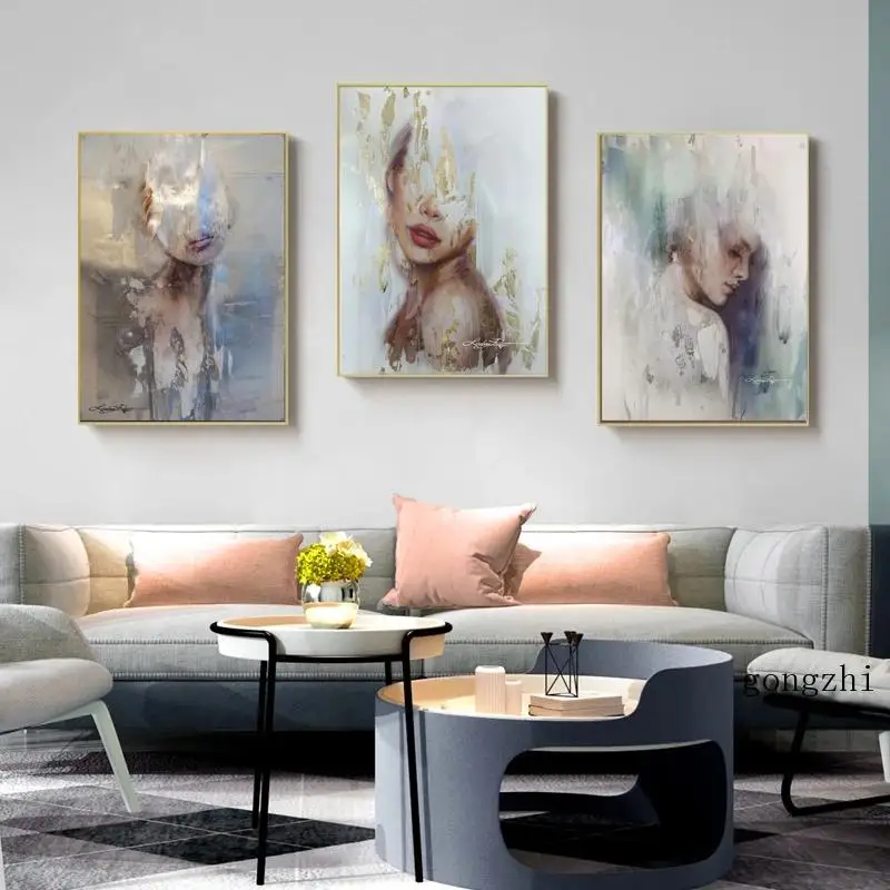 

Fashion Woman Abstract Nordic Poster Minimalist Canvas Painting and Prints Modern Wall Art Pictures Living Room Home Decoration