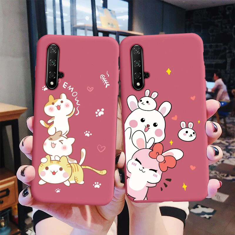 Милый чехол для Huawei Nova 5 SEA AL00 nova5 задняя крышка силиконовый с изображением кота