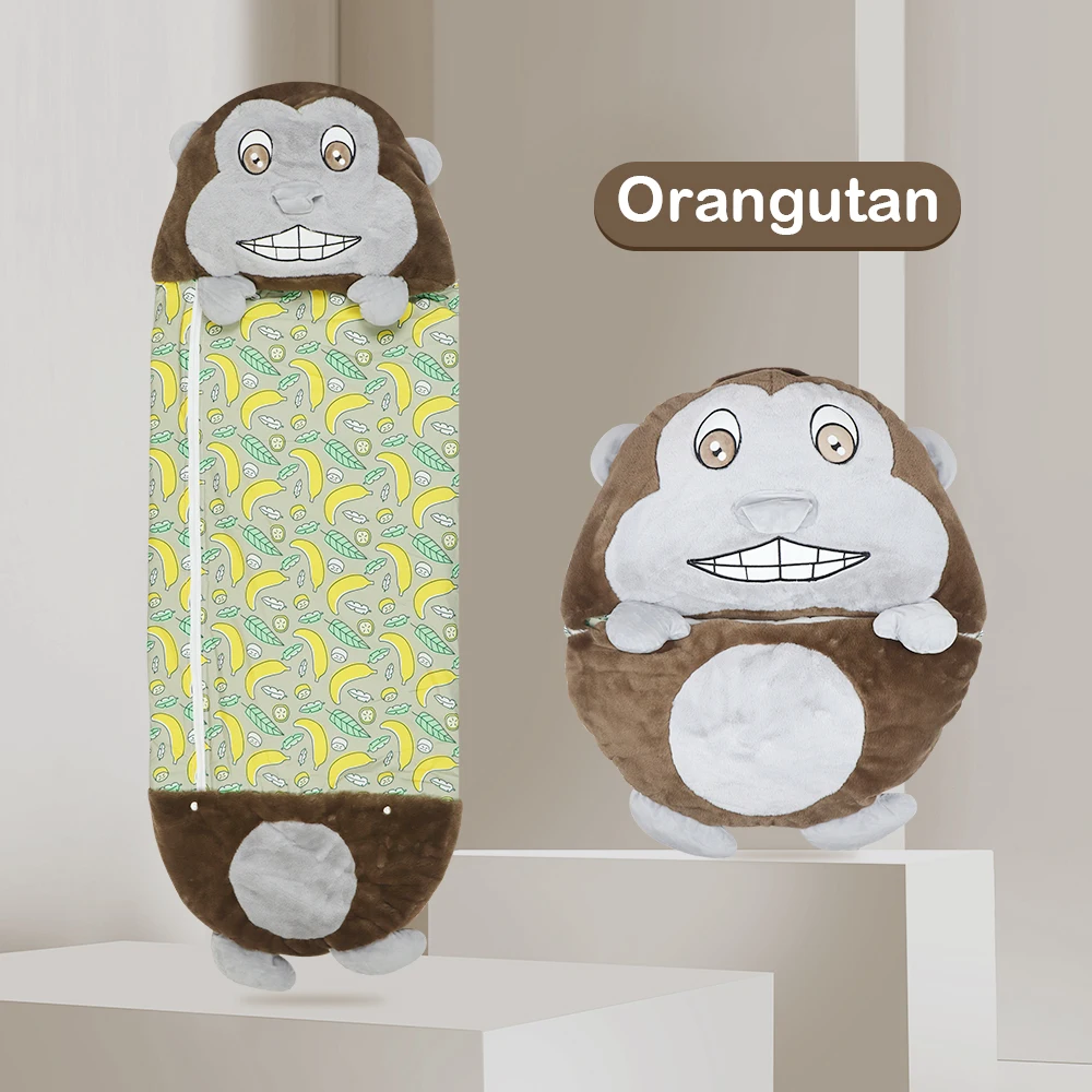 

Универсальный всесезонный спальный мешок для мальчиков и девочек, детская плюшевая игрушка, подарок на день рождения, деформированная игру...