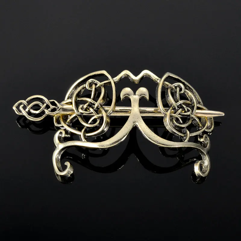 Style 3 Заколки для волос Viking, ювелирные изделия, кельтские узлы, корона, винтажный стиль, золотые и антикварные серебряные заколки для волос, заколки для волос, подарок для девушек и женщин - Окраска металла: Style 3
