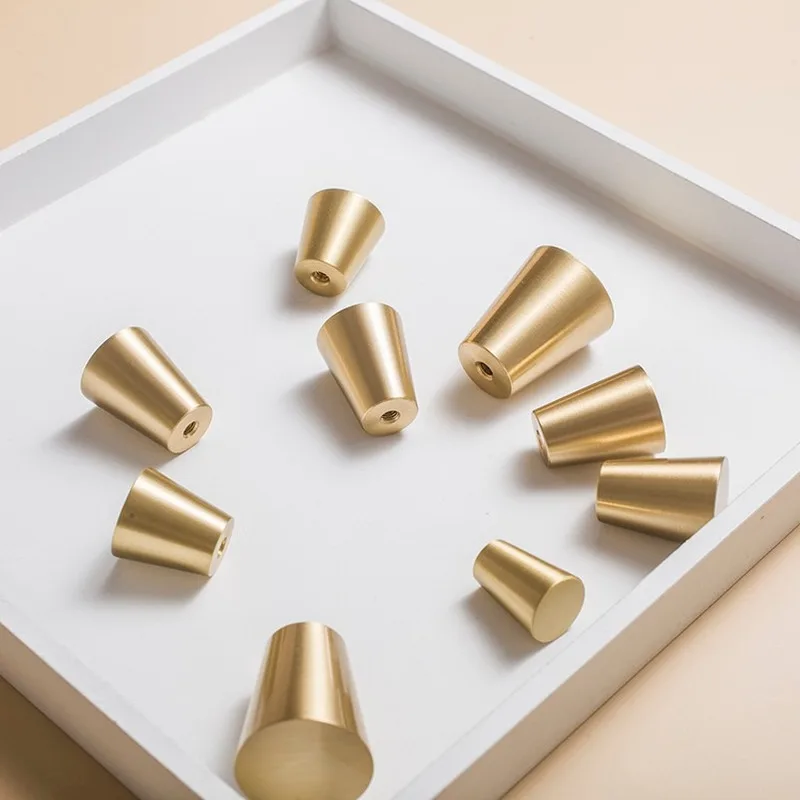 

Furniture solid brass Nordic Chinese drawer clothing cabinet door small handle simple single hole furniture