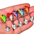 Металлические рыболовные приманки, воблер, вращающаяся Вибрирующая приманка для щуки, окуня, форели, тройной крючок, искусственные жесткие приманки, блесна, приманка в виде ложки