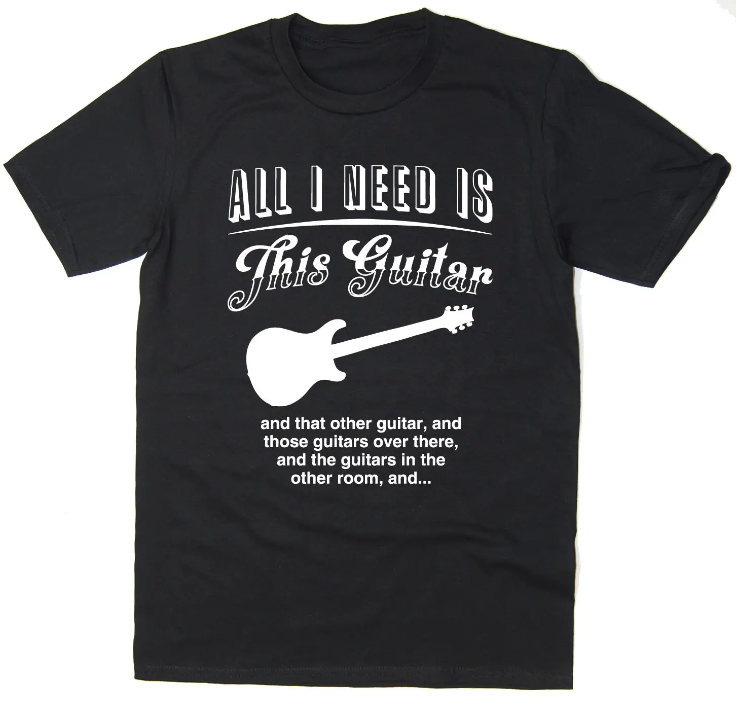 Все что мне нужно это футболка с гитарой забавная гитара много цветов крутая