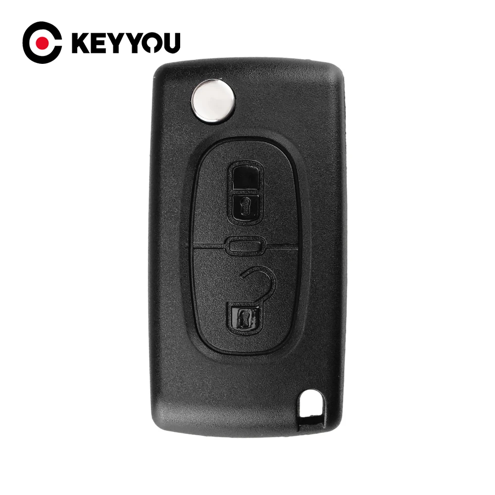 KEYYOU 20x2 кнопки для Peugeot 207 307 308 407 807 чехол дистанционного откидного складного ключа