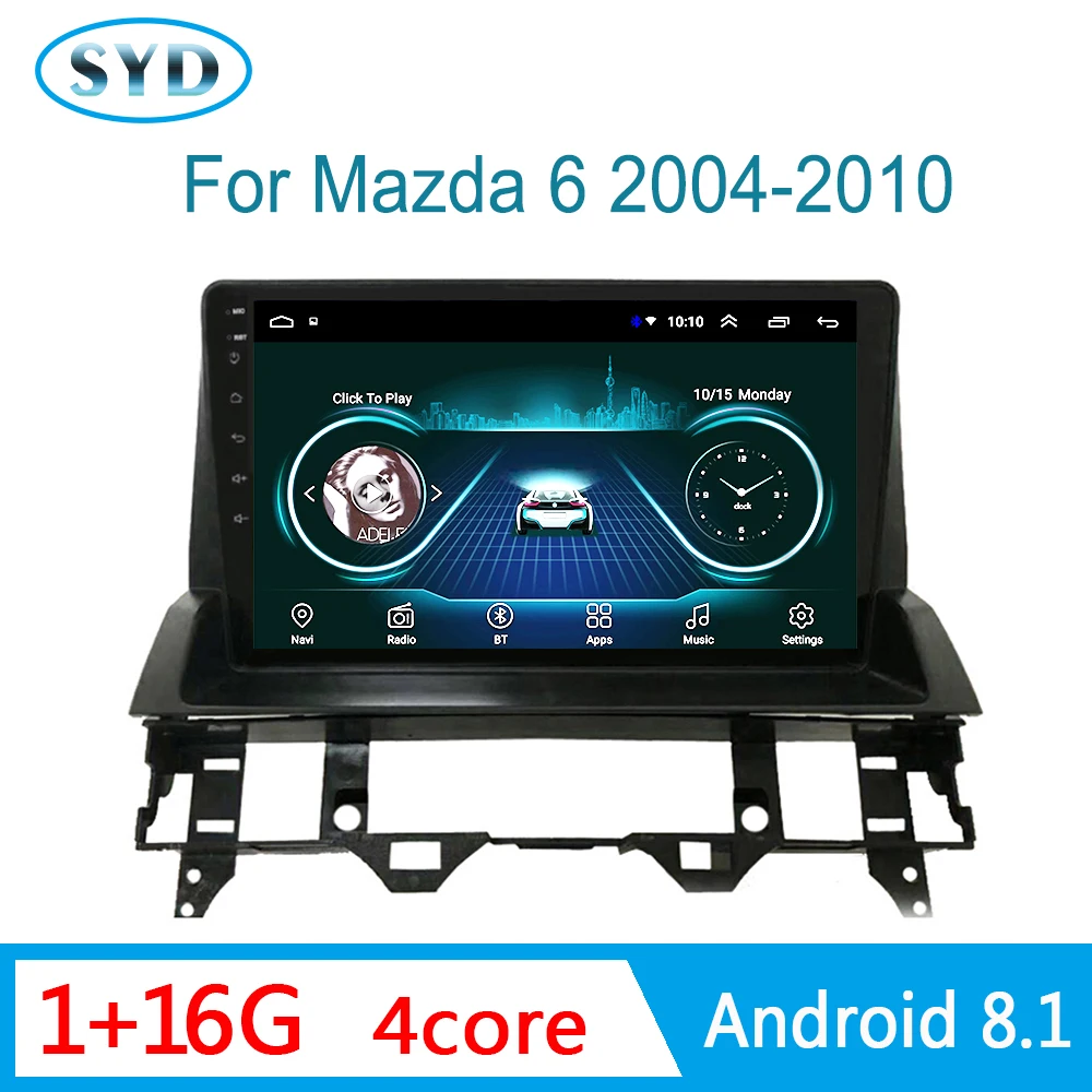 Автомобильное радио coche для Mazda 6 GPS навигатор 2005 2013 Android центральный