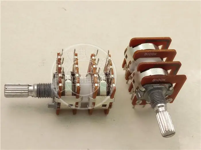 

148 type quad with tapper potentiometer B100K*4 handle length 20MM flower 16 feet with step