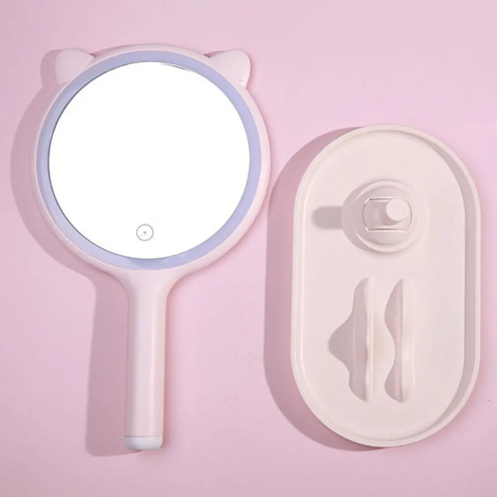 Светодиодное зеркало для макияжа светильник кой Дамская лампа с хранилищем