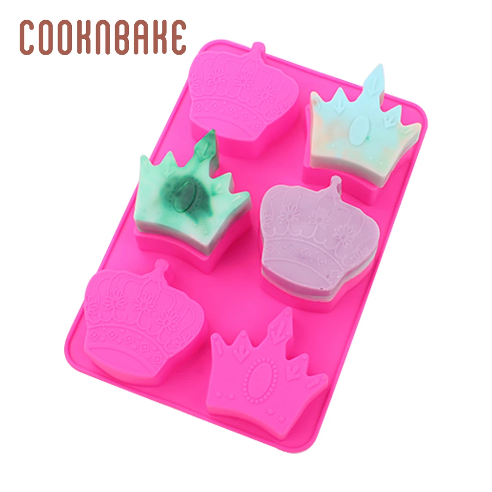 COOKNBAKE силиконовая форма для мыла в форме короны смоляных свечей гипсокартона 6