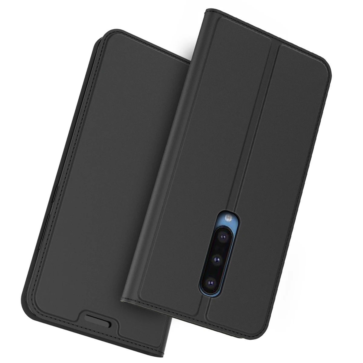 Чехол-Кошелек для OnePlus 8 тонкий кожаный чехол с полной защитой противоударный