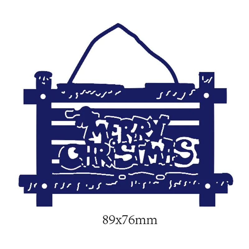 Grite 2020 Рождественская бирка металлические стальные Вырубные штампы трафареты