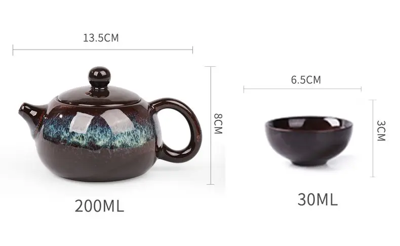 

Luxurious kung fu tea set chinese tea pot with cup home decoration accessories tea ceremony set tcup kung fu tea set