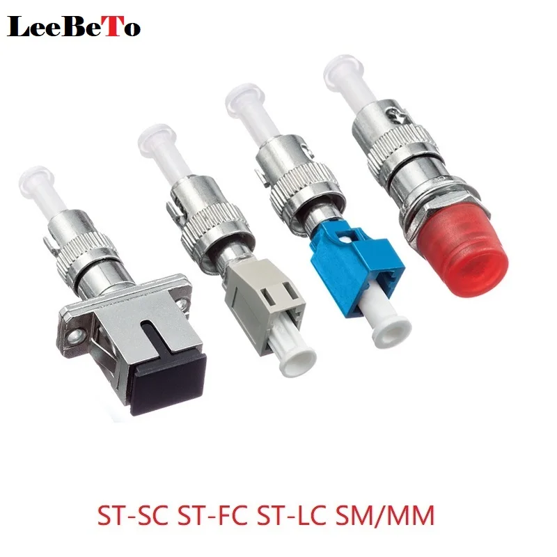 Fiber Adapter Connector ST Male-FC Female ST Male-SC Female Single-mode ST Male-LC Female Multi-mode Fiber Converter SM/MM