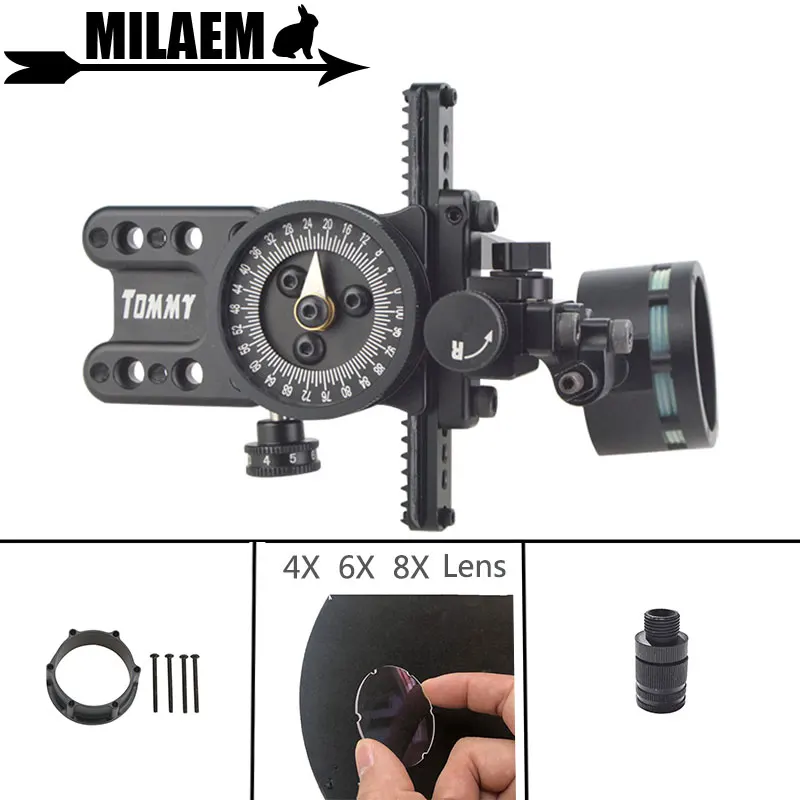 Стрельба из лука 1 комплект стрельба с адаптером и линзой 4x/6x/8x левый правый лук