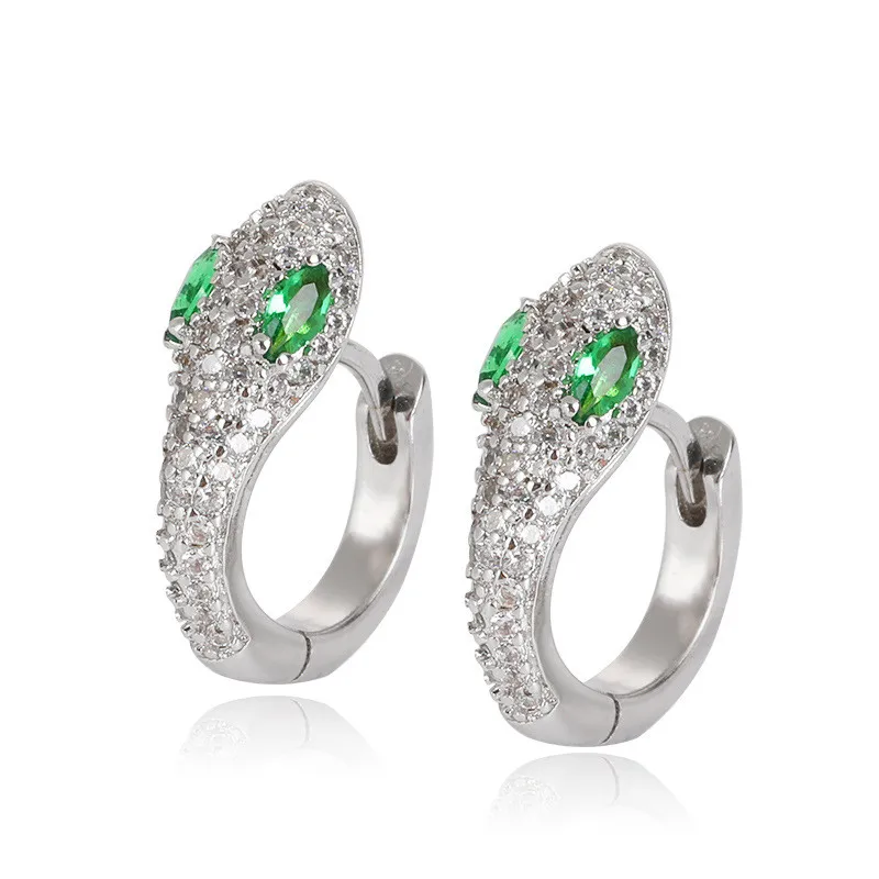 

QTT Exquisite 925 Sterling Silver Earrings Female Snake Earrings Fashion Rhinestone Earrings Jewelry Anniversary Gift