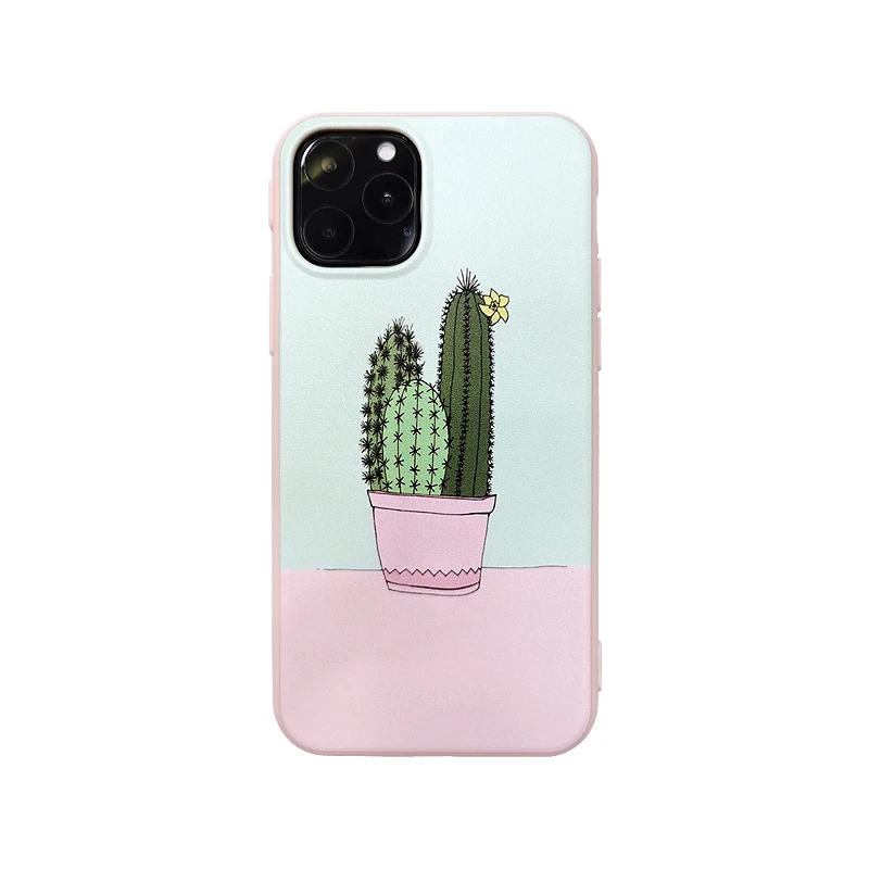 Новый милый мягкий чехол кактус для iPhone X Xs XR XsMax 8Plus 8 7Plus 7 6 6s Plus 11Pro 11ProMax 11 |
