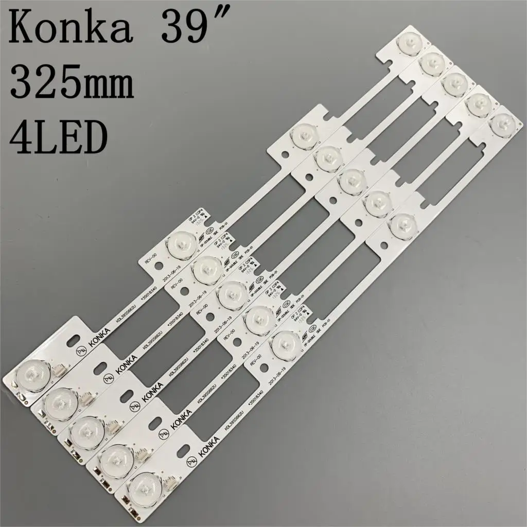 20 Pieces 4 LEDs* 6V LED backlight bar for Konka 39 inches TV KDL39SS662U 35018339 Konka 40 inches KDL40SS662U 35019864 327mm
