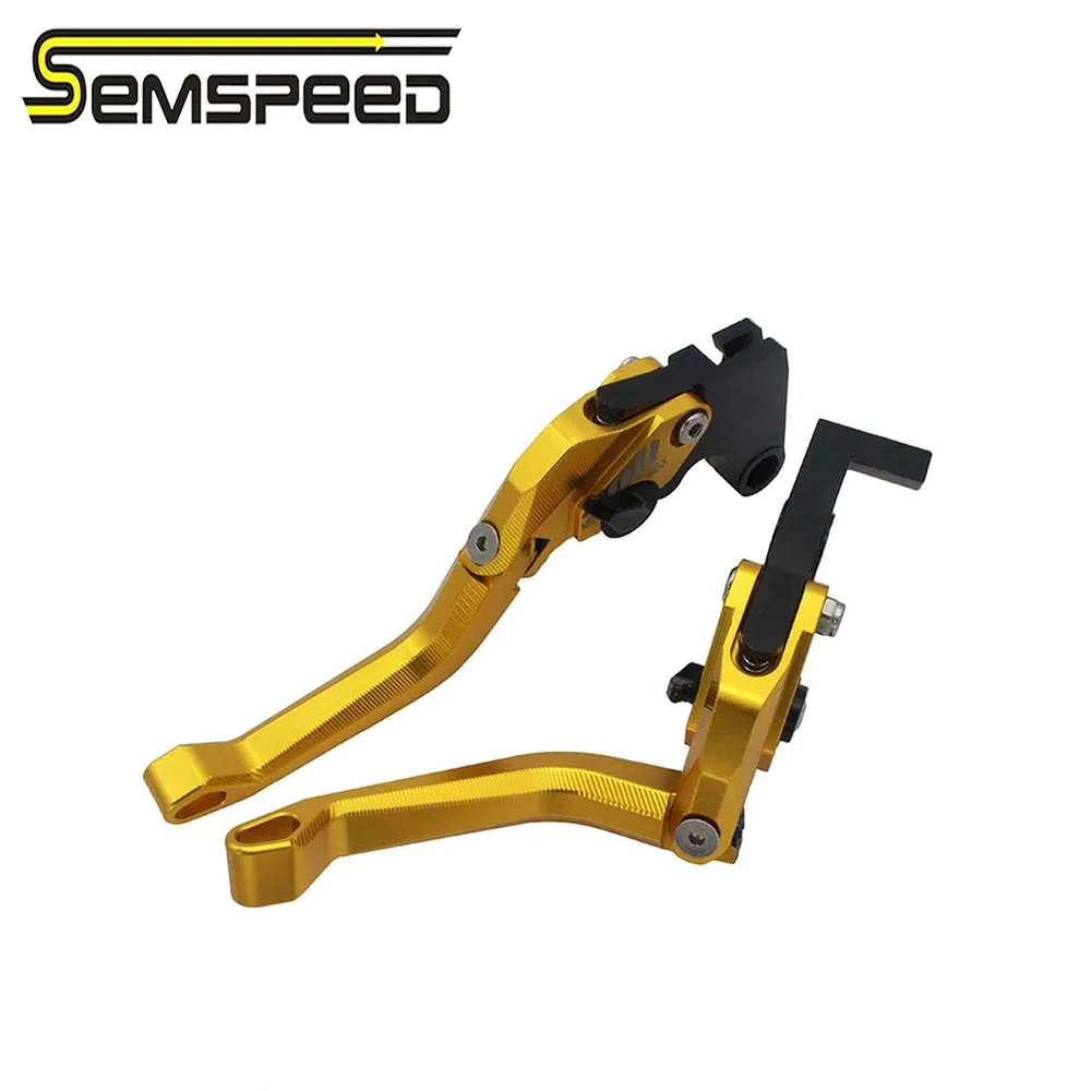 

SEMSPEED Motorcycle 3D Rhombus Foldable Brake Clutch Levers Handle Grips Ends For BMW R1200GS Adventure LC R1200GS Adventure LC