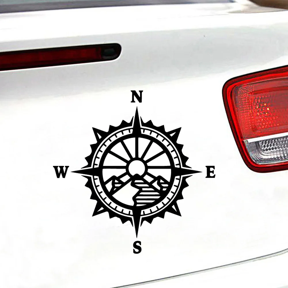 

Смешные горы Солнечный Компас автомобиля Стикеры Виниловая пленка для оклеивания автомобилей Стайлинг автомобильного двигателя крышка дв...