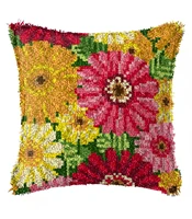 diy latch hook pillow case canvas acrylic yarn latched hook pillow kits crochet cushion cover diy craft kits for adults